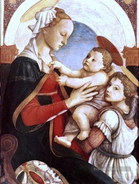 Vierge à l’Enfant Avec Un Ange Sandro Botticelli Peinture à l'huile